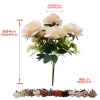 7-head sweet rose bouquet, realistic flower arrangement, plant wall, waterfall, wedding decoration, no need for maintenance details Picture